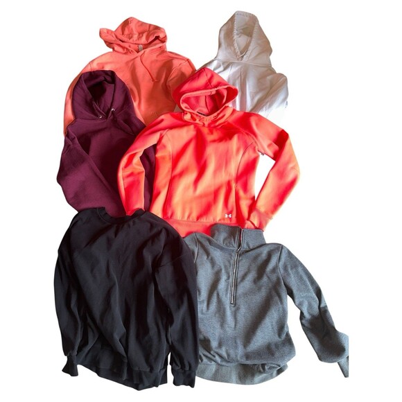 Womens Hoodie Sweatshirt Lot Of 6 Size Small Pullover Crewneck Winter - Picture 2 of 13